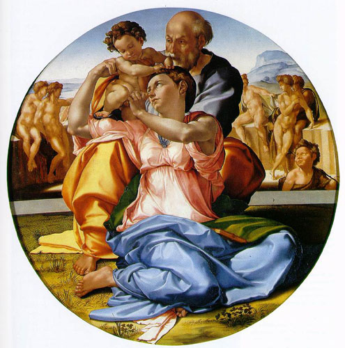 Микеланджело._Святое Семейство со святым Иоанном._Ок. 1506 г.